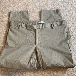 GAP Slim Cropped Khaki Size 16R Stretch EUC